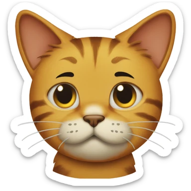 o Gato garfield magro e triste sticker