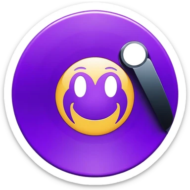 record vinyl purple sticker