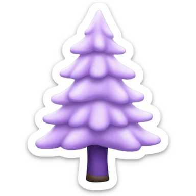 Lilac Christmas tree sticker