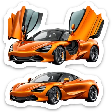 McLaren 720S - McLaren (Model Year: 2021) (Iconic colour: Orange) sticker