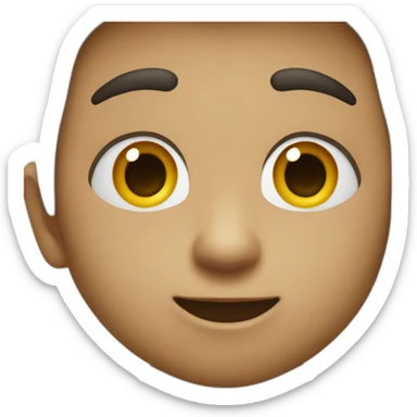 Niño negro picando ojo sticker