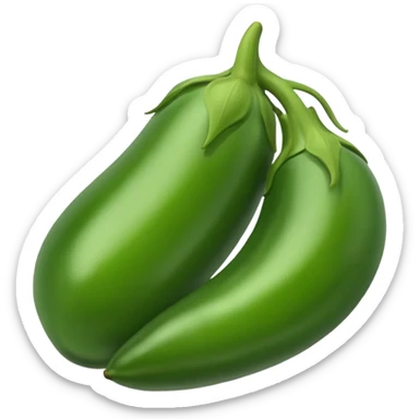 green brinjal sticker