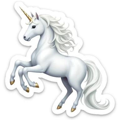 cinematic-beautiful-white-unicorn-emoji,-poised-and-regal,-with-a-slender,-ethereal-form-draped-in-a-pristine-white-color,-a-flowing-mane-and-tail,-and-a-white,-spiraled-horn-that-radiates-pure-light,-simplified-yet-sharp-and-majestic,  sticker
