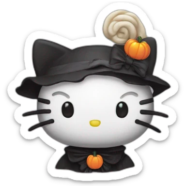 Halloween hello kitty sticker