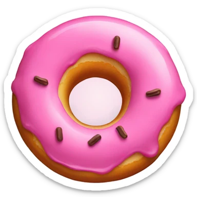 Tesla logo in donut sticker