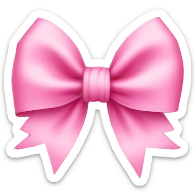Pink bow  sticker