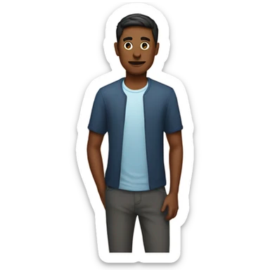 instagram logo as a man sticker