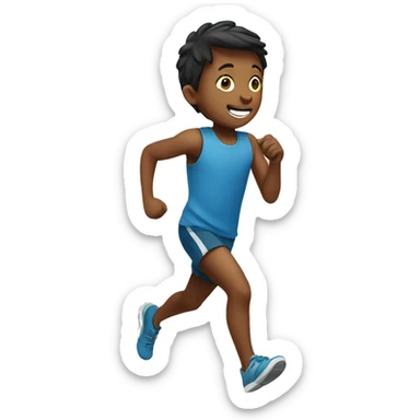Children running sticker