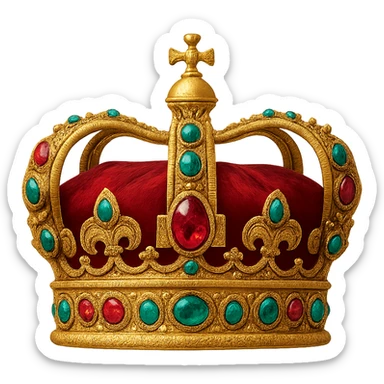 crown with jewels sticker