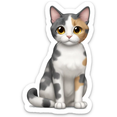 Dilute calico sticker
