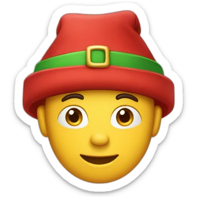 Gorro papá noel (solo el gorro) sticker