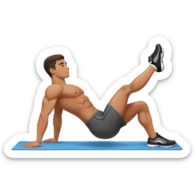 side-view situps sticker