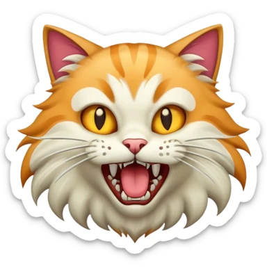 cat attack 12 sticker