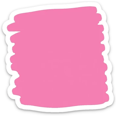 Pink color swatch sticker