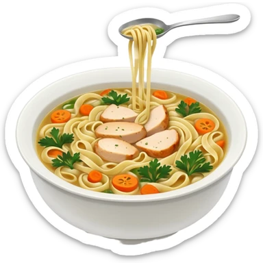 chicken noodles sticker