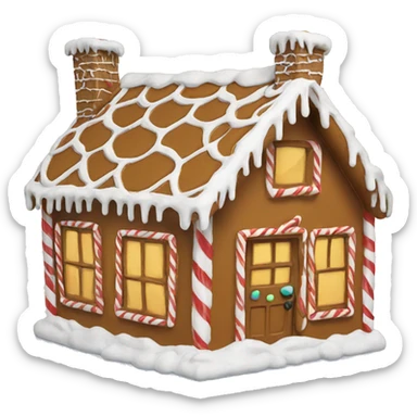 gingerbread house sticker