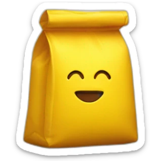 powder chocolate flavor - yellow bag sticker