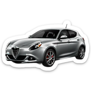 Grey Alfa Romeo Giulietta 2013 sticker