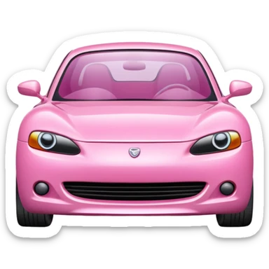 Pink car sticker