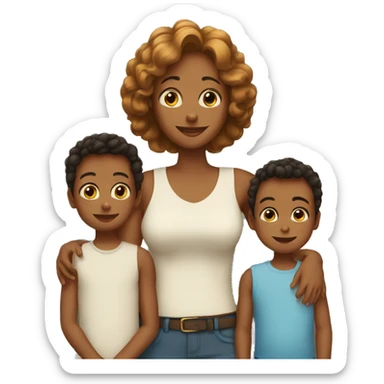 Mother -2 Sons sticker