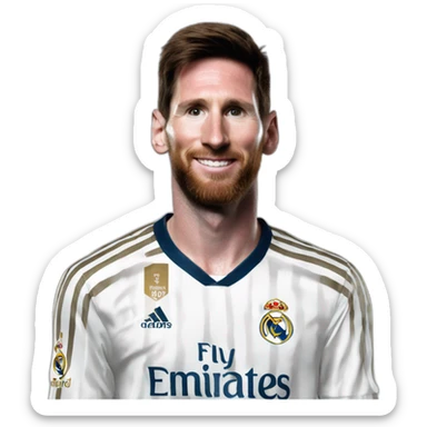 Messi at real Madrid  sticker