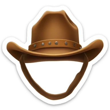 cowboy hat on  sticker