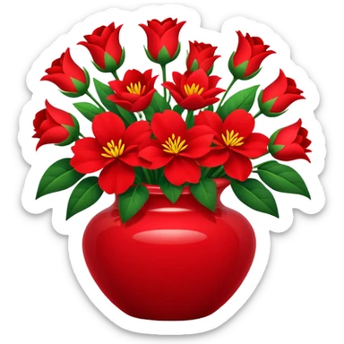 Faça emojis do Floratta red PASSION  sticker