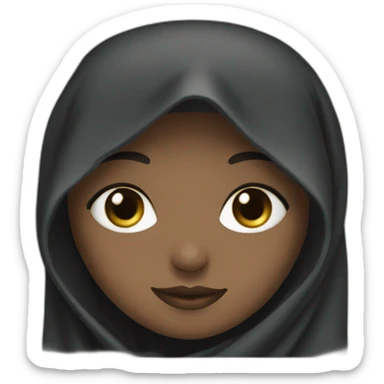 fille niqab sticker