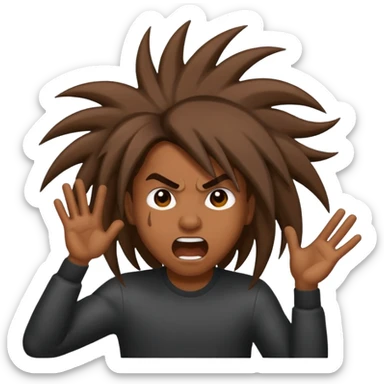 Headbanging emoji sticker