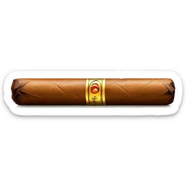 cigar with gold label sticker
