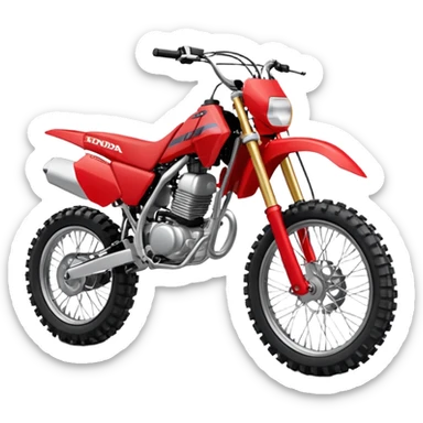 honda 125 dirt bike sticker