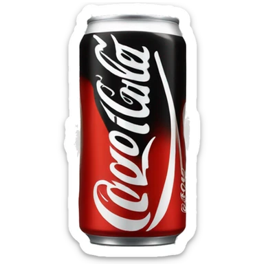 Coke zero can  sticker