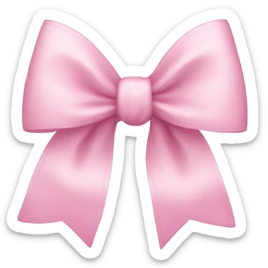 big light pink bow sticker