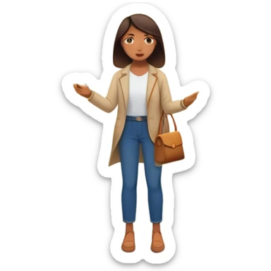  woman standing in front of a long road, looking forward with confidence—behind her, multiple closed doors symbolizing rejection, but one door ahead is glowing, representing the path forward. In her hand, she holds a small bright light, symbolizing her knowing—her guide. sticker