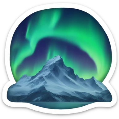 northern lights  sticker