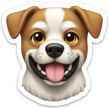 perro musculoso sticker