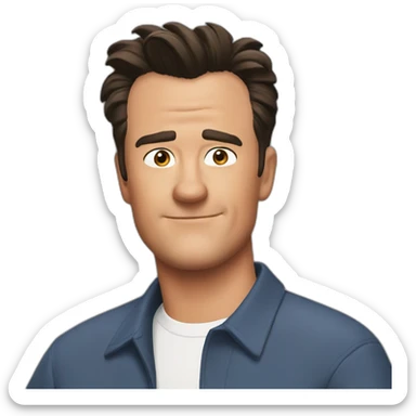 chandler bing sticker
