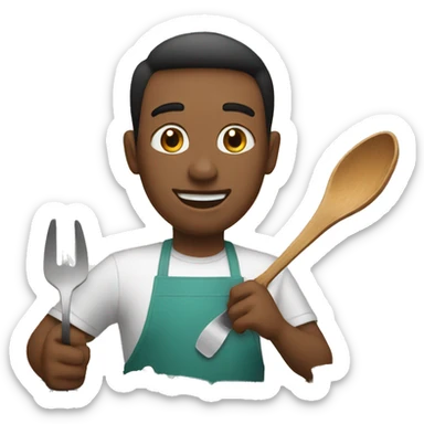 making dinner  sticker