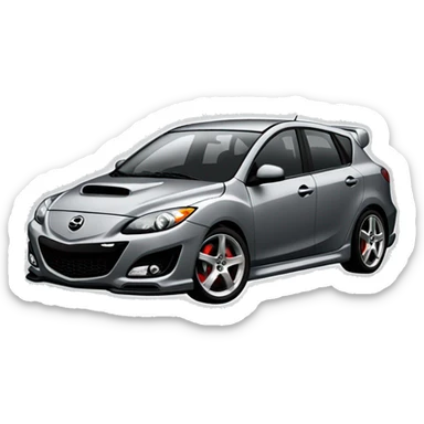 Grey 2009 Mazdaspeed 3 sticker