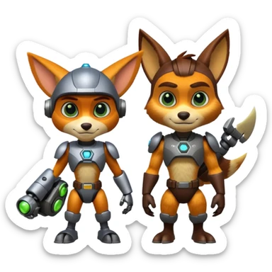 "Ratchet & Clank" sticker