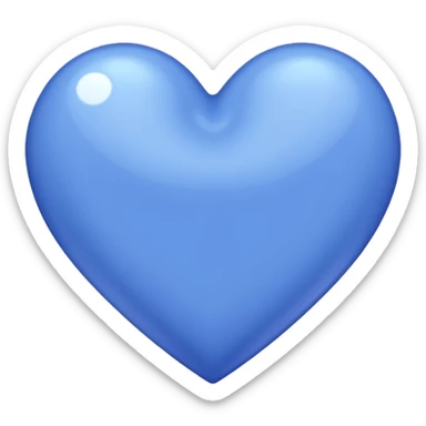 Periwinkle heart sticker