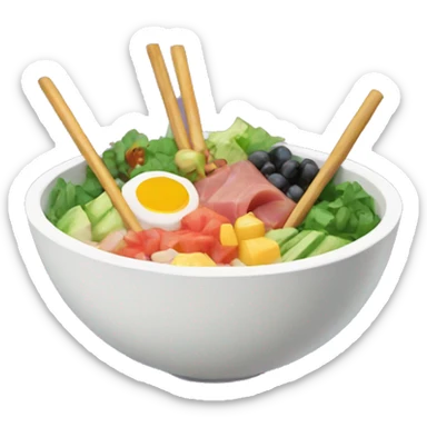 Poke bowl sticker