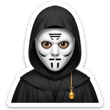 Ghostface from the movie  scream sticker