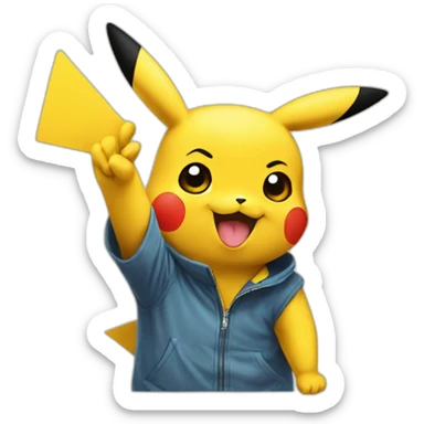 Pikachu thumb up sticker
