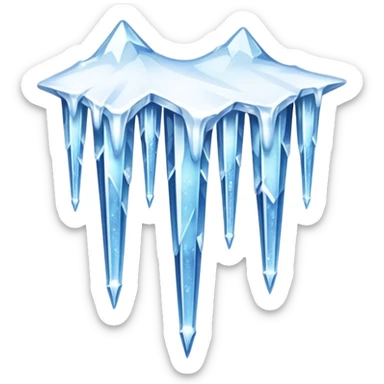 Icicles and Frozen Snow sticker