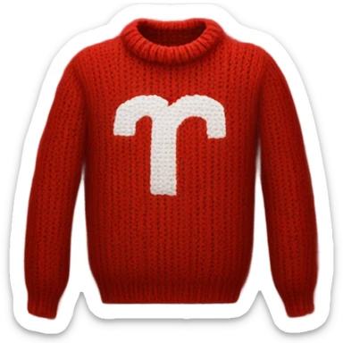 Harry Potter red knitted sweater with a letter R sticker
