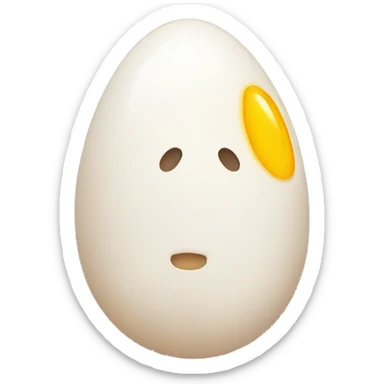 egg and flushed sticker