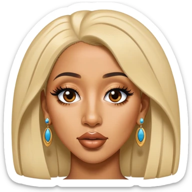 ultra realistic cardi b sticker