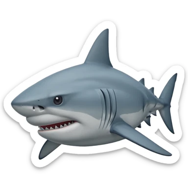 BULL SHARK FACE sticker