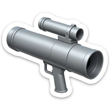 two-handled bazooka sticker